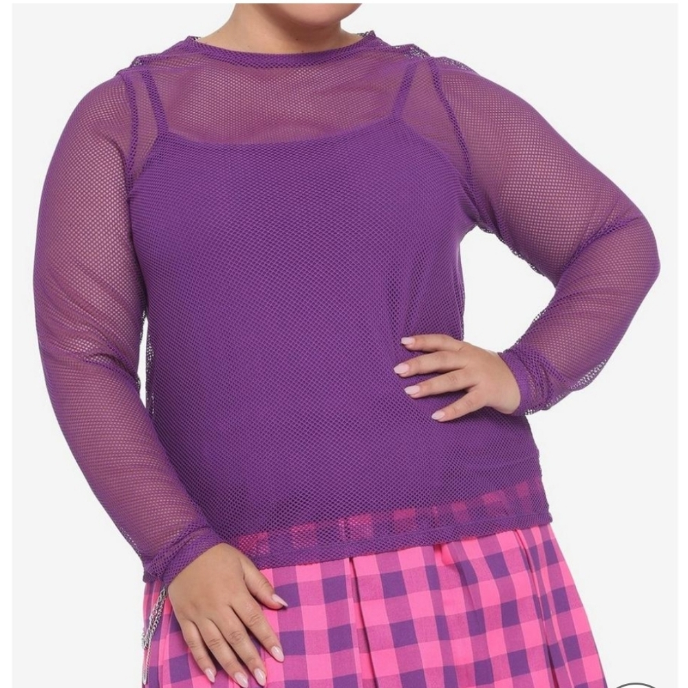Torrid 4X mesh top